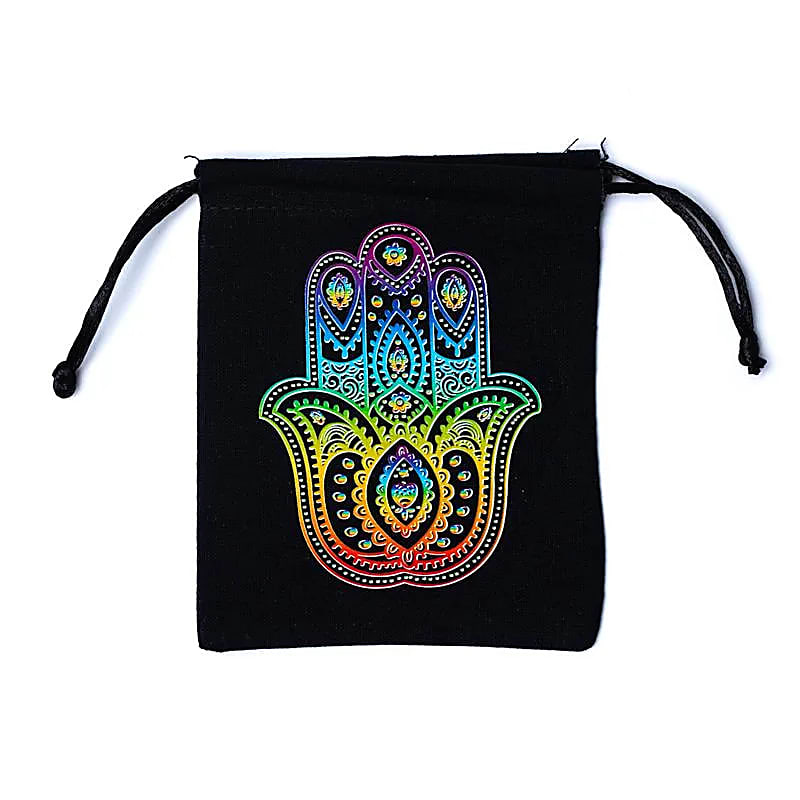 Khamsa pouch black